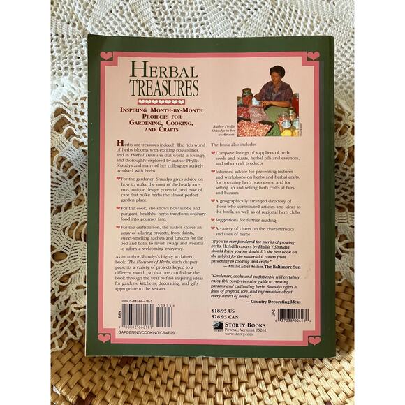 Herbal Treasures Book: Gardening, Cooking & Crafts - 1990 Edition - Picture 7 of 7